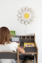 tupti.lights, lampka nocna dla dzieci, drewniana, stokrotka