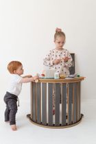 tupti.wood, blat do małego bujaka montessori, szary