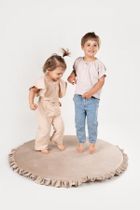 tupti.wood, mata piankowa z falbanką, beżowa