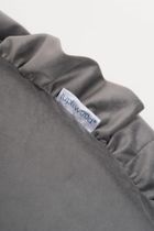 tupti.wood, mata piankowa z falbanką, szara