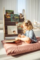 tupti.wood, mini biblioteczka montessori, szara