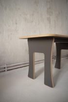 tupti.wood, stolik + krzesełko, szare