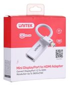 Unitek, adapter mini DP/HDMI, 4K