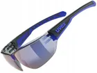 Uvex, Equate, okulary rowerowe, black-blue matt-mirror blue