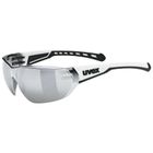 Uvex, Equate, okulary rowerowe, white matt-mir.silver