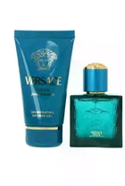Versace, Eros Pour Homme, zestaw: woda toaletowa, 30 ml + żel pod prysznic, 50 ml