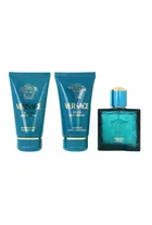 Versace, Eros Pour Homme, zestaw: woda toaletowa, 50 ml + żel pod prysznic, 50 ml + balsam po goleniu, 50 ml