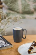 Vialli Design, dwa kubki ceramiczne z uszkiem, 250 ml, Fuori szare