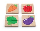 Viga, Owoce i warzywa, drewniane puzzle magnetyczne