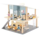 Viga, PolarB, zestaw mebelków do domku dla lalek, pokój dzienny z telewizorem