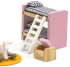 Viga, PolarB, zestaw mebelków do domku dla lalek, pokój malucha