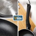 Vilde, Black Line, patelnia granitowa, 32 cm