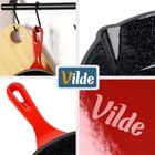 Vilde, Cast Enamel, patelnia żeliwna emaliowana z silikonową nakładką, 25 cm