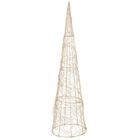 Vilde, choinka świecąca stożek, złota, 30 LED, 60 cm