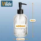 Vilde, dozownik do mydła, szklany, 400 ml