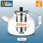 Vilde, dzbanek z zaparzaczem do herbaty, żaroodporny, szklany, 850 ml