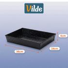 Vilde, forma do pieczenia, granitowa, 36-24-6 cm