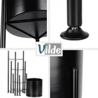 Vilde, kwietnik metalowy, czarny, 3 szt.