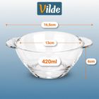 Vilde, miski bulionówki, szklane, 420 ml, 6 szt.