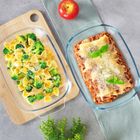 Vilde, naczynie żaroodporne z pokrywką, szklane, 3,1+2,6 l