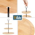 Vilde, patera bambusowa, 3-piętrowa, 34 cm