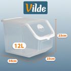 Vilde, pojemnik na warzywa i owoce, z pokrywką, przezroczysty, 12 l