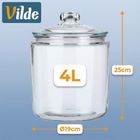 Vilde, pojemnik z pokrywką i uszczelką, szklany, 4l