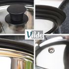 Vilde, pokrywka szklana silikonowa, uniwersalna, 24/26/28 cm