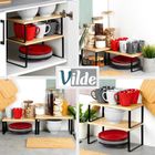 Vilde, półka kuchenna, drewniana, 33,5-19,5-16 cm, 33,5-18,5-13,5 cm, 2 szt.