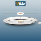 Vilde, półmisek stalowy, owalny, 34-21,5 cm