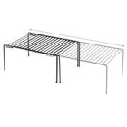 Vilde, rozsuwana półka kuchenna metalowa czarna, 34.5-48 cm