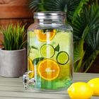 Vilde, słój do napojów, z kranikiem, szklany, 6,2l