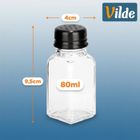 Vilde, solniczka i pieprzniczka szklana, 80 ml, 2 szt.