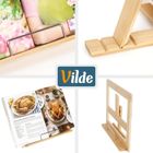 Vilde, stojak na książkę kucharską, bambusowy, regulowany