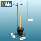 Vilde, stojak na papier toaletowy, ze szczotką, czarny, 53 cm