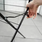 Vilde, suszarka na pranie metalowa, czarna pionowa, 61-58-136 cm