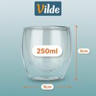 Vilde, szklanki termiczne z podwójną ścianką, do kawy i herbaty, 250 ml, 2 szt.