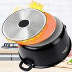 Vilde, Terruna Aroma, garnek ze szklaną pokrywką, granitowy, 24 cm, 4l