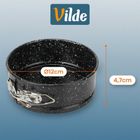 Vilde, tortownica rozpinana, granitowa, 12 cm