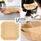 Vilde, wkład do frytkownicy beztłuszczowej Air Fryer, papierowy, kwadratowy, 19-19 cm, 50 szt.