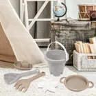 Wader, Biszkoptowa Chmurka, Zamek, zestaw do piasku, 6 elementów