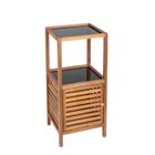 Wenko, Fondi, regał łazienkowy słupek z drewna akacji, 86 cm