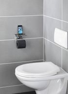 Wenko, uchwyt na papier toaletowy z półką na tablet, smartfon, 2w1