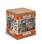 Wooden.City, drewniane puzzle z figurkami, Ulica w Centrum, 400 elementów