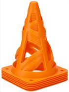 XQ Max, pachołek, stożek z otworami, 18 cm, 6 szt.