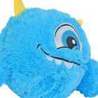 Xqmax, piłka pluszowa emoji z rączkami, niebieska, 23 cm