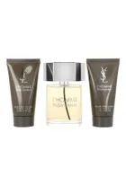Yves Saint Laurent, L`Homme, zestaw: woda toaletowa, 100 ml + balsam po goleniu, 2-50 ml
