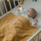 Zaffiro, Oslo, koc bawełniany, mustard, 75-100 cm