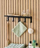 Zeller, metalowy wieszak do przedpokoju z półką, nordic space, 40-10-11 cm