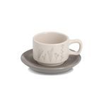 Zeller, zestaw do espresso, Flowers, 4 filiżanki ze spodkami, 70 ml
